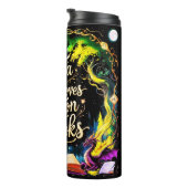 Just A Girl Who Loves Dragon Books  Thermosbeker (Geroteerd rechts)