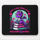 Just A Girl Who Loves Dragons And Books Dragon Rea Muismat (Voorkant)
