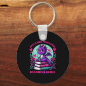Just A Girl Who Loves Dragons And Books Dragon Rea Sleutelhanger (Voorkant)