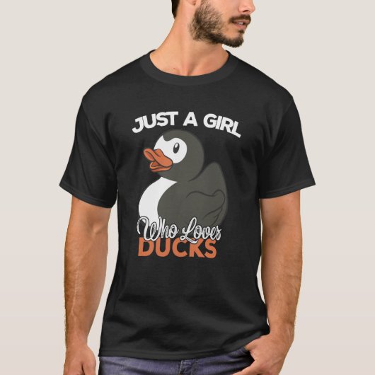 Just a Girl Who Loves Ducks Ducks T-shirt (Voorkant)