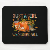 Just A Girl Who Loves Fall Pumpkin Cozy Thanksgivi Muismat (Voorkant)