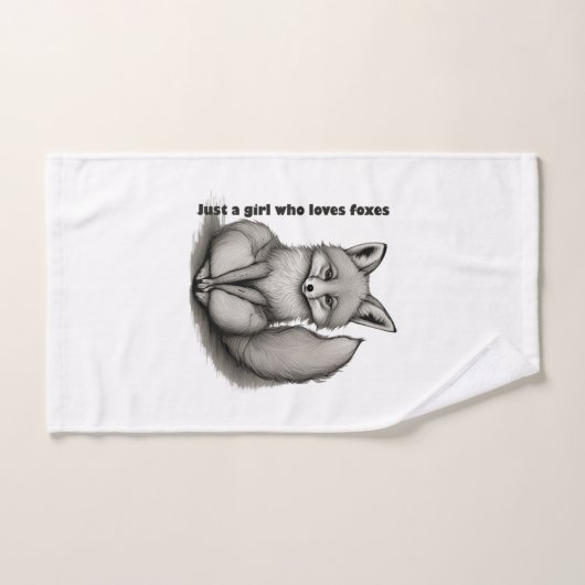 Just a girl who loves foxes bad handdoek (Handdoek)