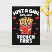 Just A Girl Who Loves French Fries, French Fries L Kaart (Gele Bloem)