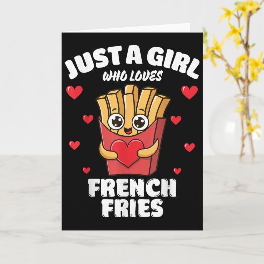 Just A Girl Who Loves French Fries, French Fries L Kaart (Gele Bloem)