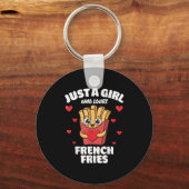 Just A Girl Who Loves French Fries, French Fries L Sleutelhanger (Voorkant)