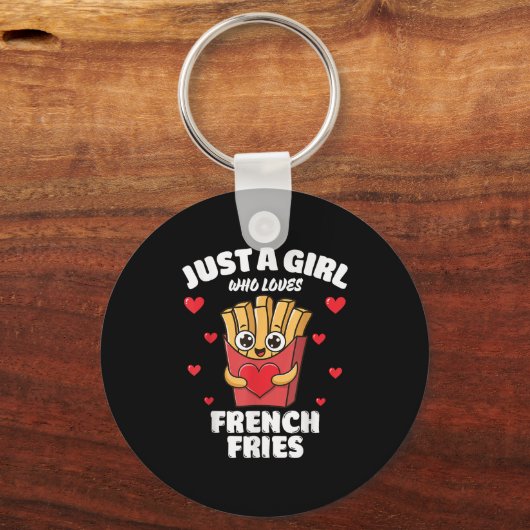 Just A Girl Who Loves French Fries, French Fries L Sleutelhanger (Voorkant)