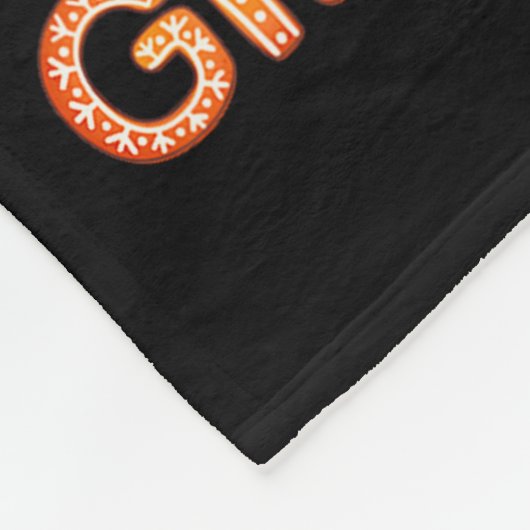 Just A Girl Who Loves Gingerbread Man Funny Christ Fleece Deken (Hoek)