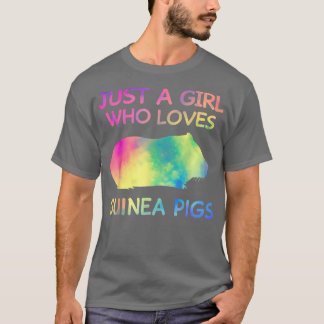 Just A Girl Who Loves Guinea Pigs Funny Guinea Pig T-shirt