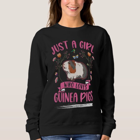 Just a girl who loves Guinea Pigs Trui (Voorkant)