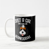 Just A Girl Who Loves Her Bernedoodle Dog Girls  Koffiemok (Links)