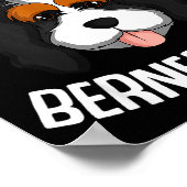 Just A Girl Who Loves Her Bernedoodle Dog Girls  Poster (Hoek)