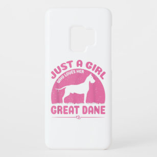 Just A Girl Who Loves Her Great Dane Dog Owner Case-Mate Samsung Galaxy S9 Hoesje