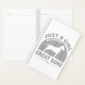 Just A Girl Who Loves Her Great Dane Dog Owner Planner (Display)