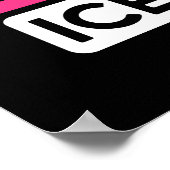 Just a Girl Who Loves Ice Skating Figure Skate Poster (Hoek)