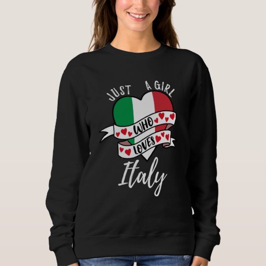 Just A Girl Who Loves Italy Trui (Voorkant)