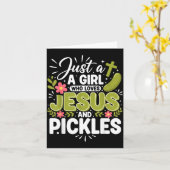 Just A Girl Who Loves Jesus And Ckles  Kaart (Gele Bloem)