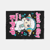 Just A Girl Who Loves K-p Cute Sheep  Fleece Deken (Voorkant (Horizontaal))
