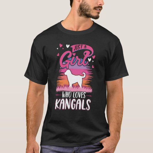 Just a girl who loves Kangals T-shirt (Voorkant)