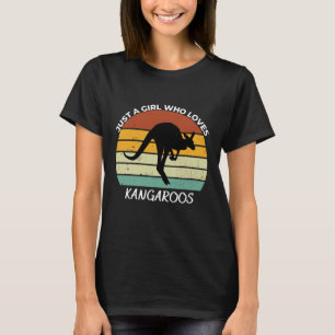 Just a girl who loves kangaroos t-shirt