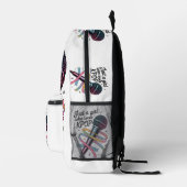 Just a girl who loves Kpop Bedrukte Rugzak (Rechts)