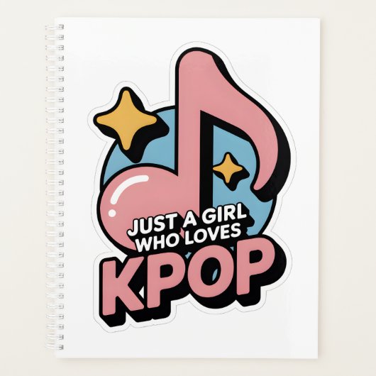Just a girl who loves kpop planner (Voorkant)