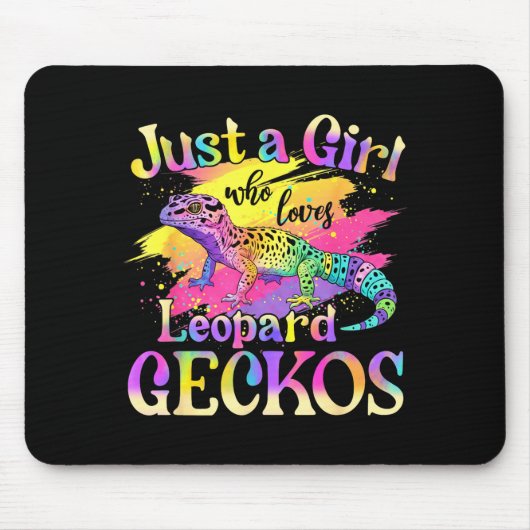 Just A Girl Who Loves Leopard Geckos Muismat (Voorkant)
