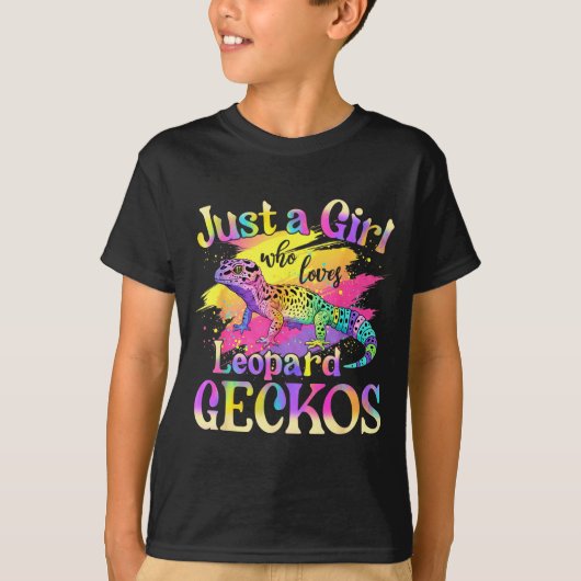 Just A Girl Who Loves Leopard Geckos  T-shirt (Voorkant)