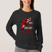 Just A Girl Who Loves Orcas Killer Whales Christma T-shirt (Voorkant)