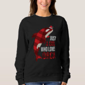 Just A Girl Who Loves Orcas Killer Whales Christma Trui (Voorkant)