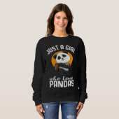 Just A Girl Who Loves Panda School Back to school Trui (Voorkant volledig)