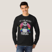 Just A Girl Who Loves Pandas Panda T-shirt (Voorkant volledig)