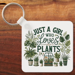 Just A Girl Who Loves Plants Sleutelhanger