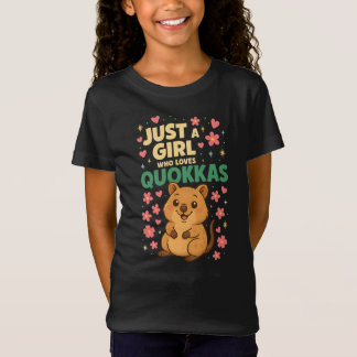Just a Girl Who Loves Quokkas  Cute Smiling Quokka T-shirt