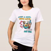 Just a Girl Who Loves Ramen and Boba T-Shirt (Voorkant)