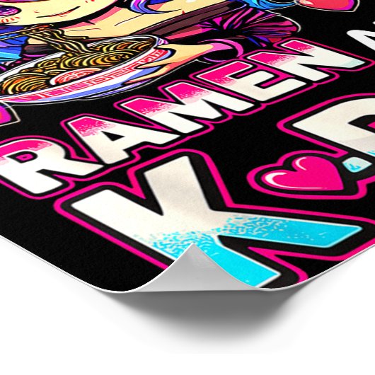 Just A Girl Who Loves Ramen And K-p  Poster (Hoek)