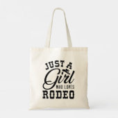 Just A Girl Who Loves Rodeo Tote Bag (Achterkant)