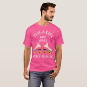 Just A Girl Who Loves Roller Skating 80S Roller Sk T-shirt (Voorkant volledig)