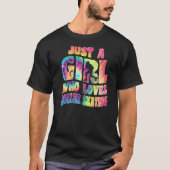 Just A Girl Who Loves Roller Skating Inline Skater T-shirt (Voorkant)