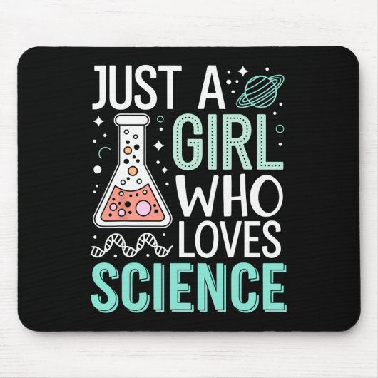 Just A Girl Who Loves Science Back To School Kids  Muismat (Voorkant)