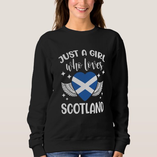 Just A Girl Who Loves Scotland Scottish Trui (Voorkant)