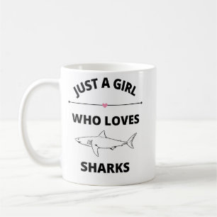 Just A Girl Who Loves Sharks mok