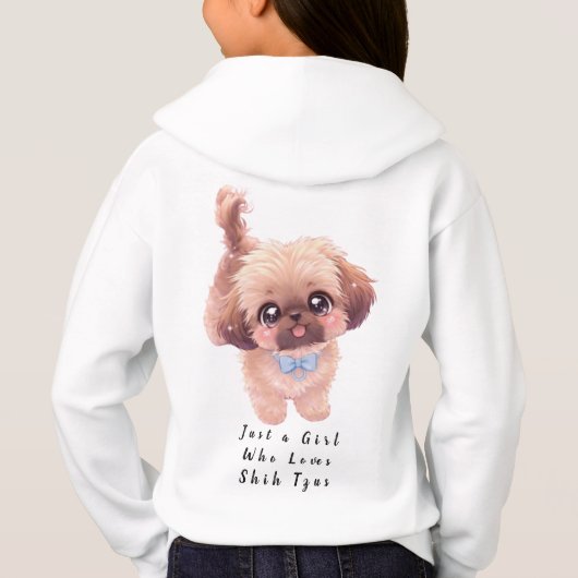 Just a Girl Who Loves Shih Tzus Dog Lover (Achterkant)