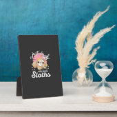 Just A Girl Who Loves Sloth Tee Cute Sloth Lover G Fotoplaat (Zijkant)