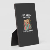 Just A Girl Who Loves Sloths and Books Cute Sloth  Fotoplaat (Zijkant)