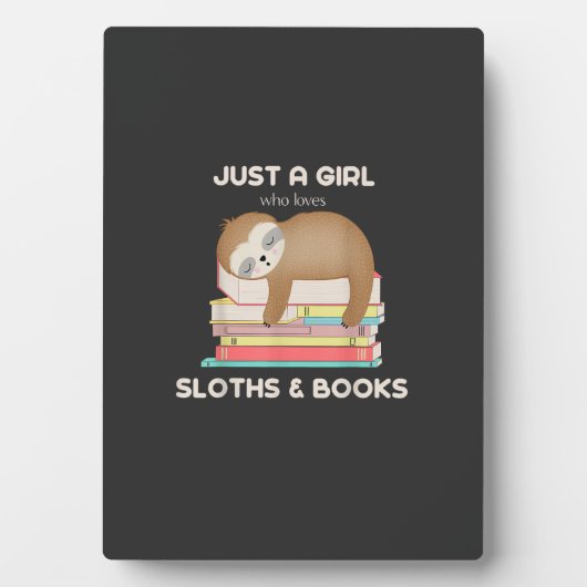 Just a girl who loves sloths and books Reader T-Sh Fotoplaat (voorkant)