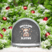 Just A Girl Who Loves Sloths, Cute Sloth Lovers T- Sneeuwbol (Kerstmis)