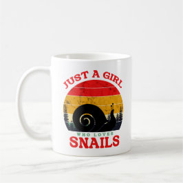 Just A girl Who Loves Snails Coffee Cup Koffiemok