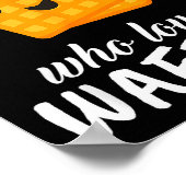 Just A Girl Who Loves Waffles Clothes Outfit Gift  Poster (Hoek)