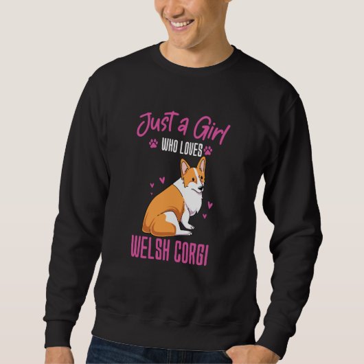 Just A Girl Who Loves Welsh Corgi Trui (Voorkant)