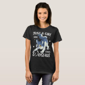 Just a Girl Who Loves Wolves T-shirt (Voorkant volledig)